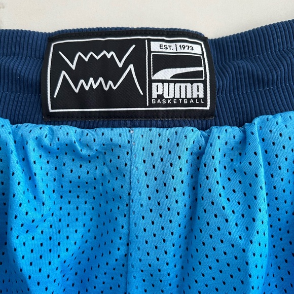 Puma BMW Motorsport Mesh Retro Shorts Blue Mens Large - Picture 6 of 10